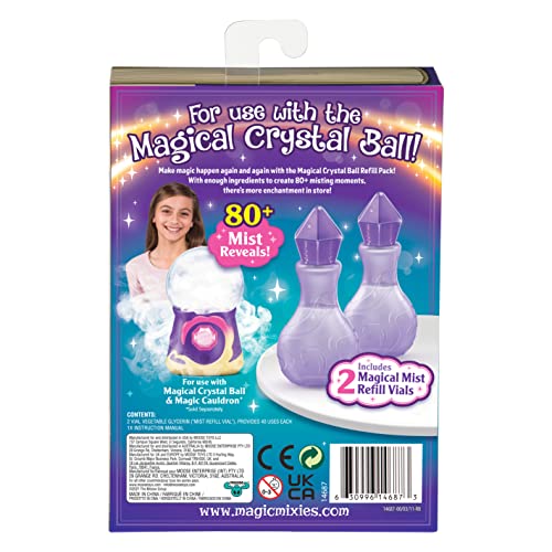 Magic Mixies Magical Mist Refill Pack – 2 Vials for Crystal Ball & Cauldron