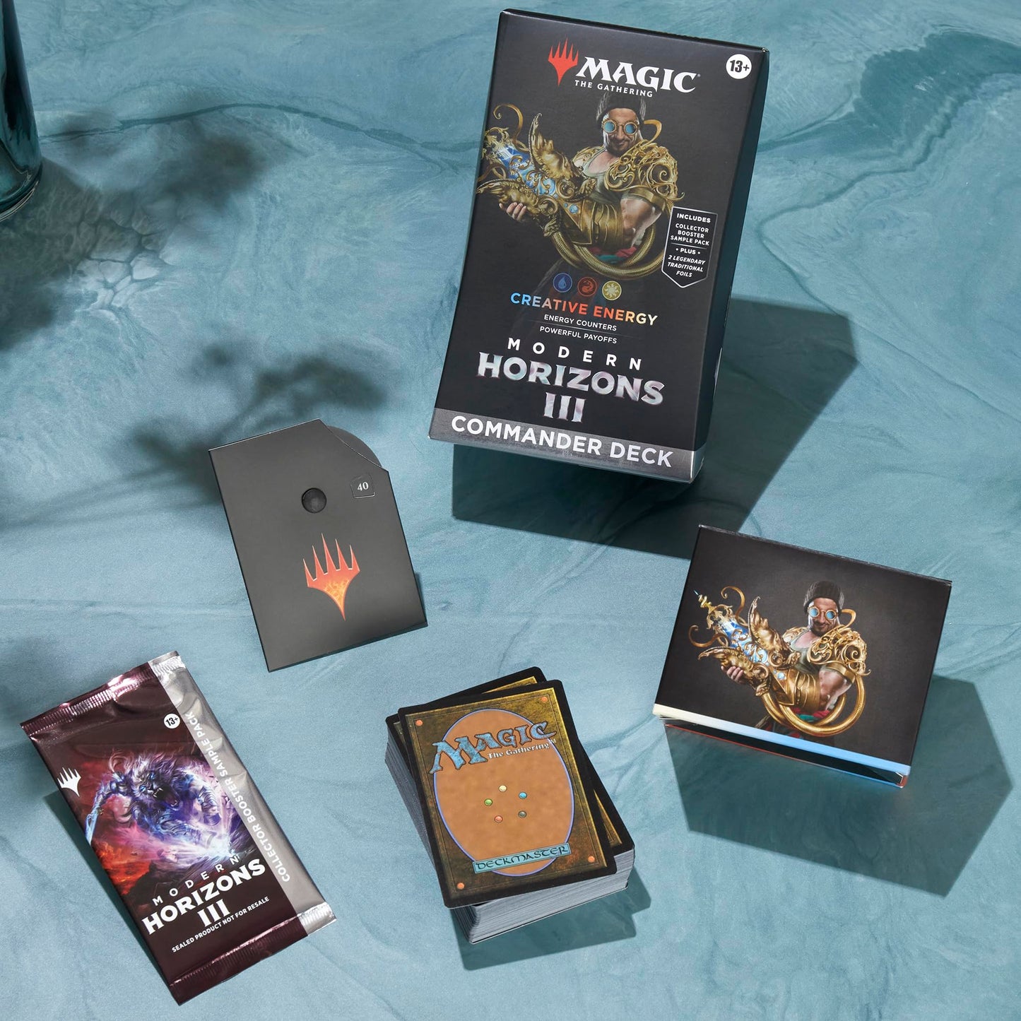 Magic: The Gathering Modern Horizons 3 Creative Energy Commander Deck (100 Cards + Collector Pack)