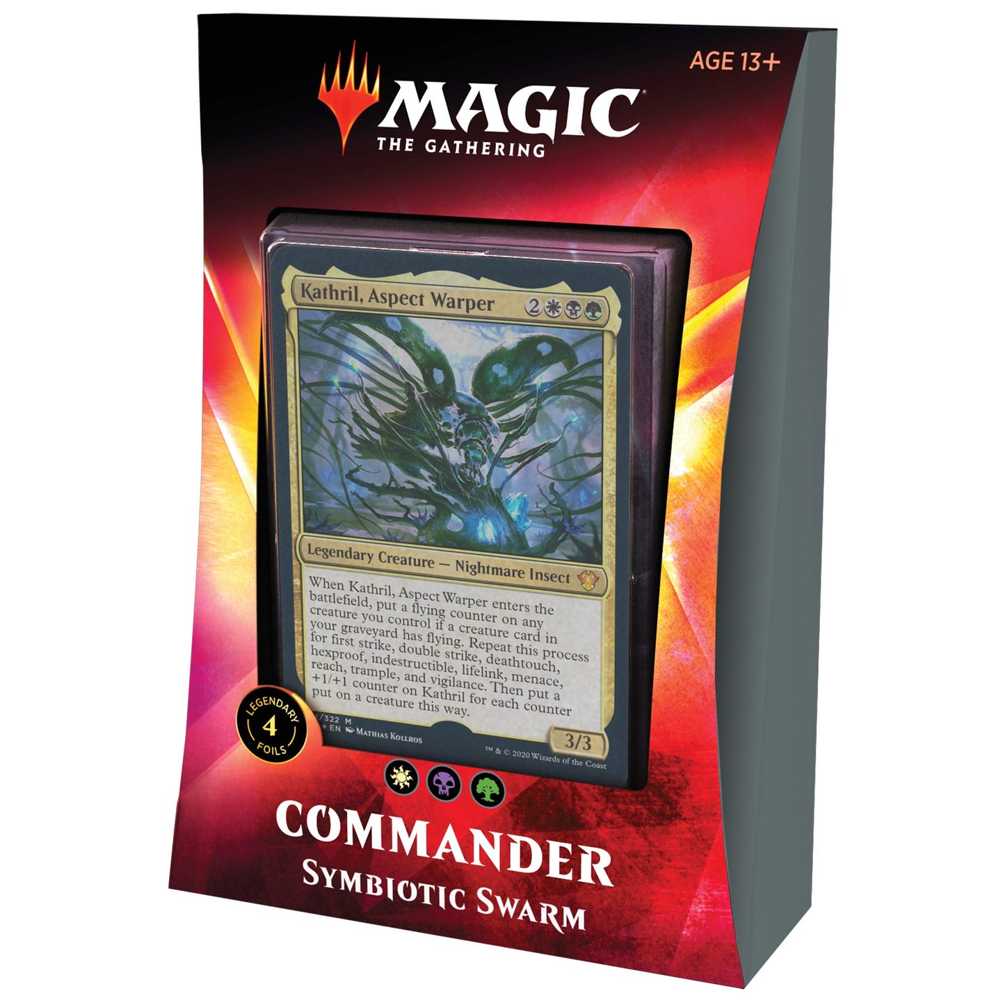 Magic: The Gathering Symbiotic Swarm Ikoria Commander Deck – 100-Card MTG Set with 4 Foil Legendary Creatures