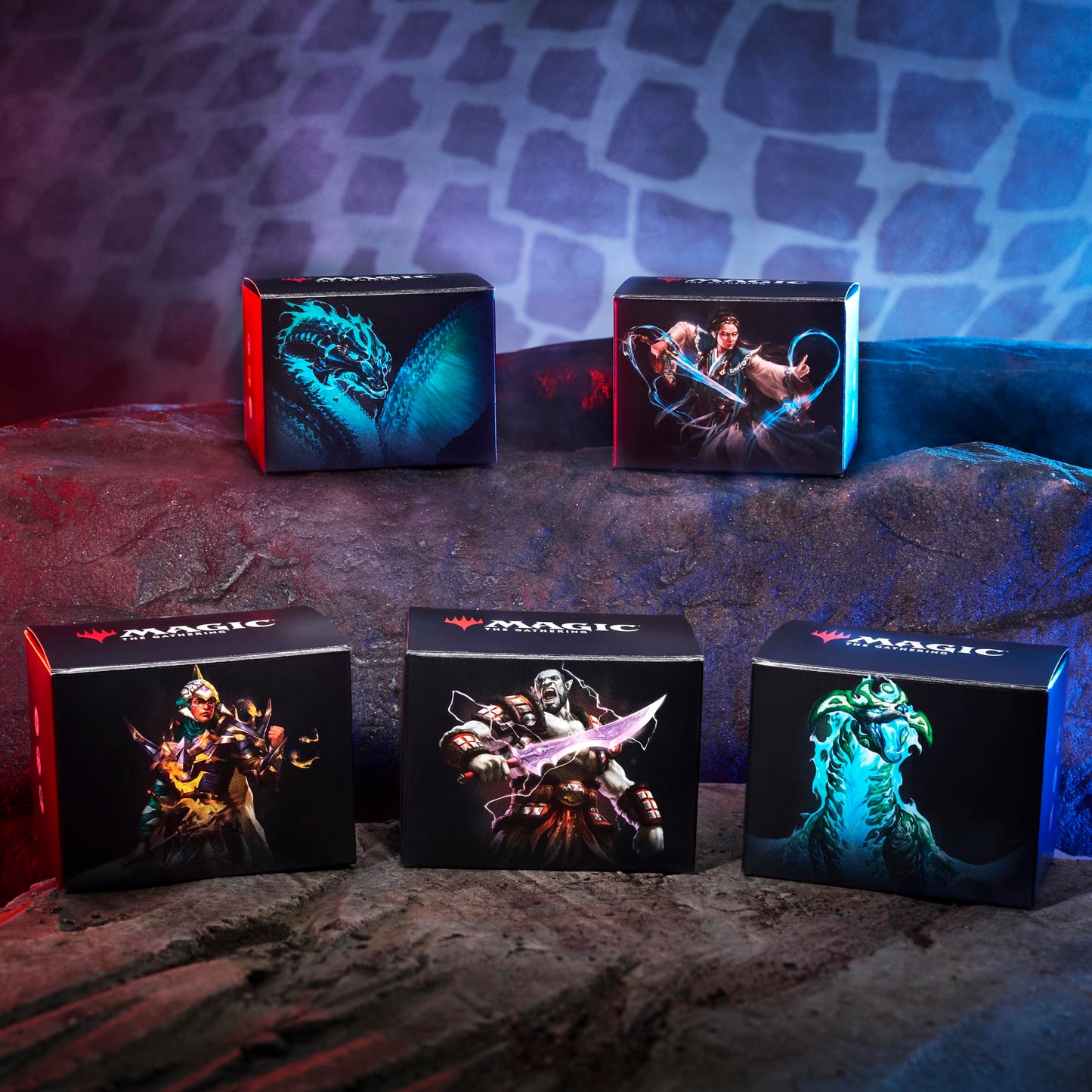 Magic: The Gathering Tarkir Dragonstorm Commander Deck Bundle — All 5 Decks Included (Abzan Armor, Jeskai Striker, Sultai Arisen, Mardu Surge, Temur Roar)