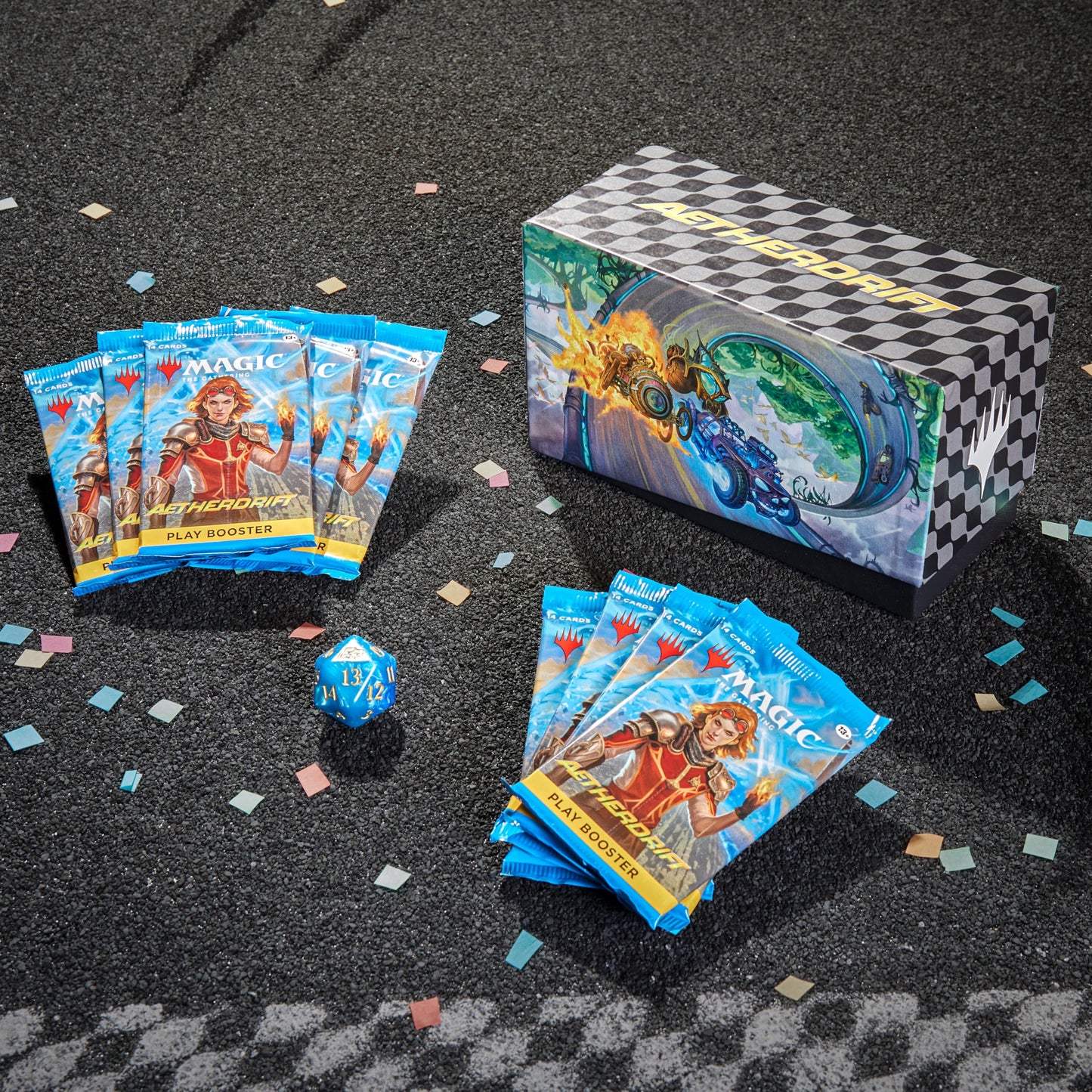 Magic: The Gathering Aetherdrift Bundle – 9 Boosters & Exclusive Accessories