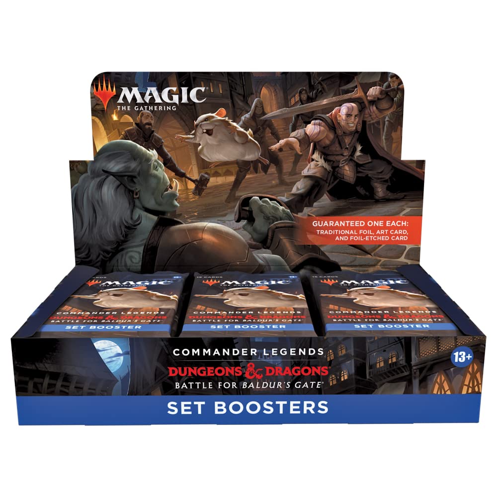 Magic: The Gathering Commander Legends: Battle for Baldur’s Gate Set Booster Box – 18 Packs (270 Cards)
