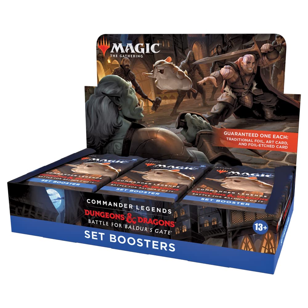 Magic: The Gathering Commander Legends: Battle for Baldur’s Gate Set Booster Box – 18 Packs (270 Cards)