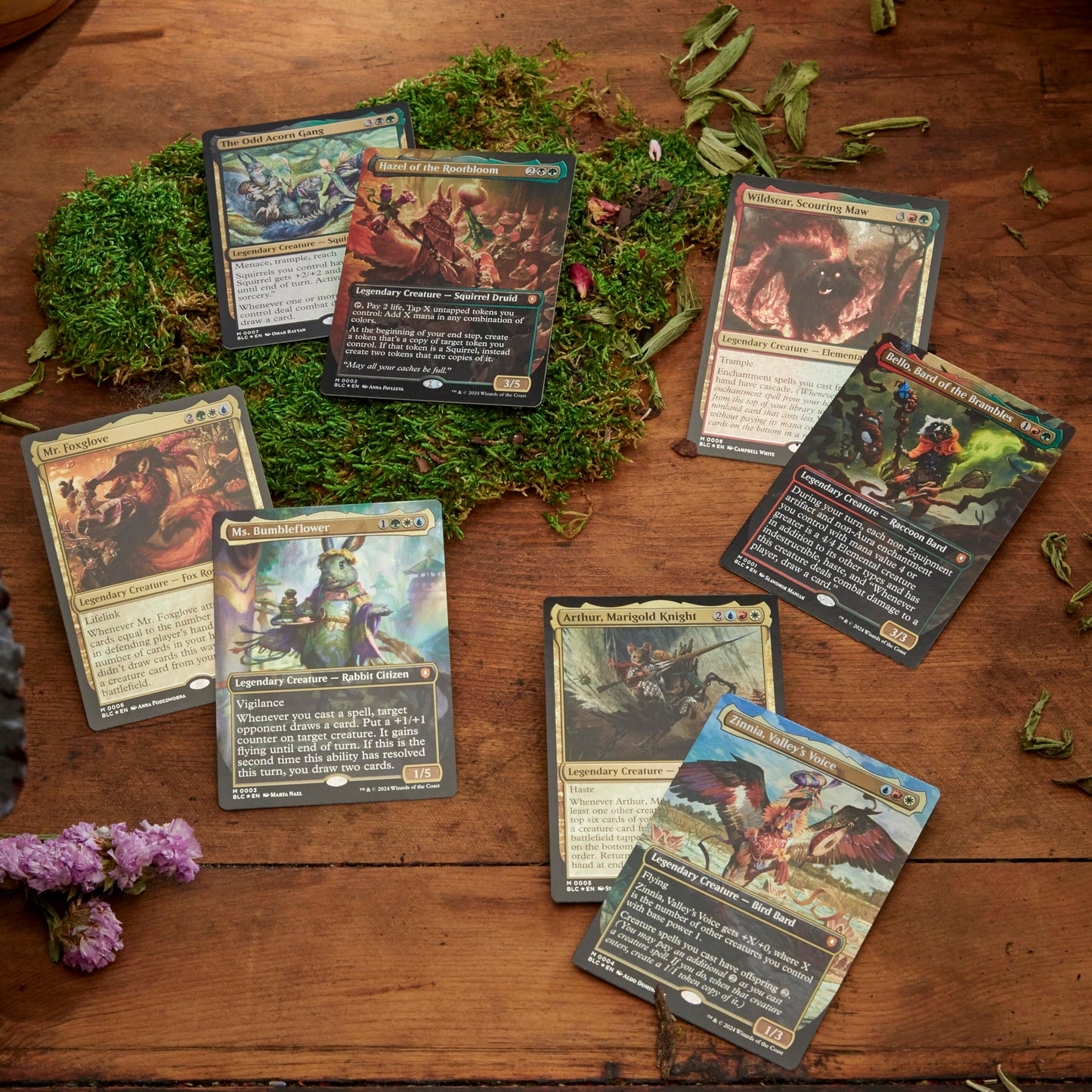 Magic: The Gathering Bloomburrow Commander Deck Bundle — Includes Animated Army, Family Matters, Peace Offering, Squirreled Away