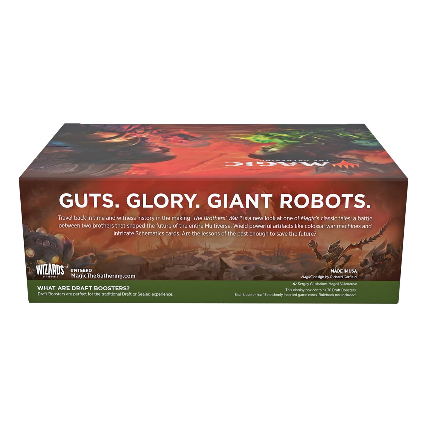 Magic: The Gathering The Brothers' War Draft Booster Box - 36 Packs (540 Cards)