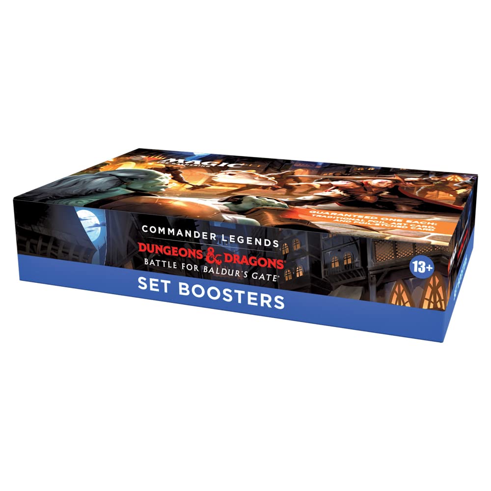 Magic: The Gathering Commander Legends: Battle for Baldur’s Gate Set Booster Box – 18 Packs (270 Cards)
