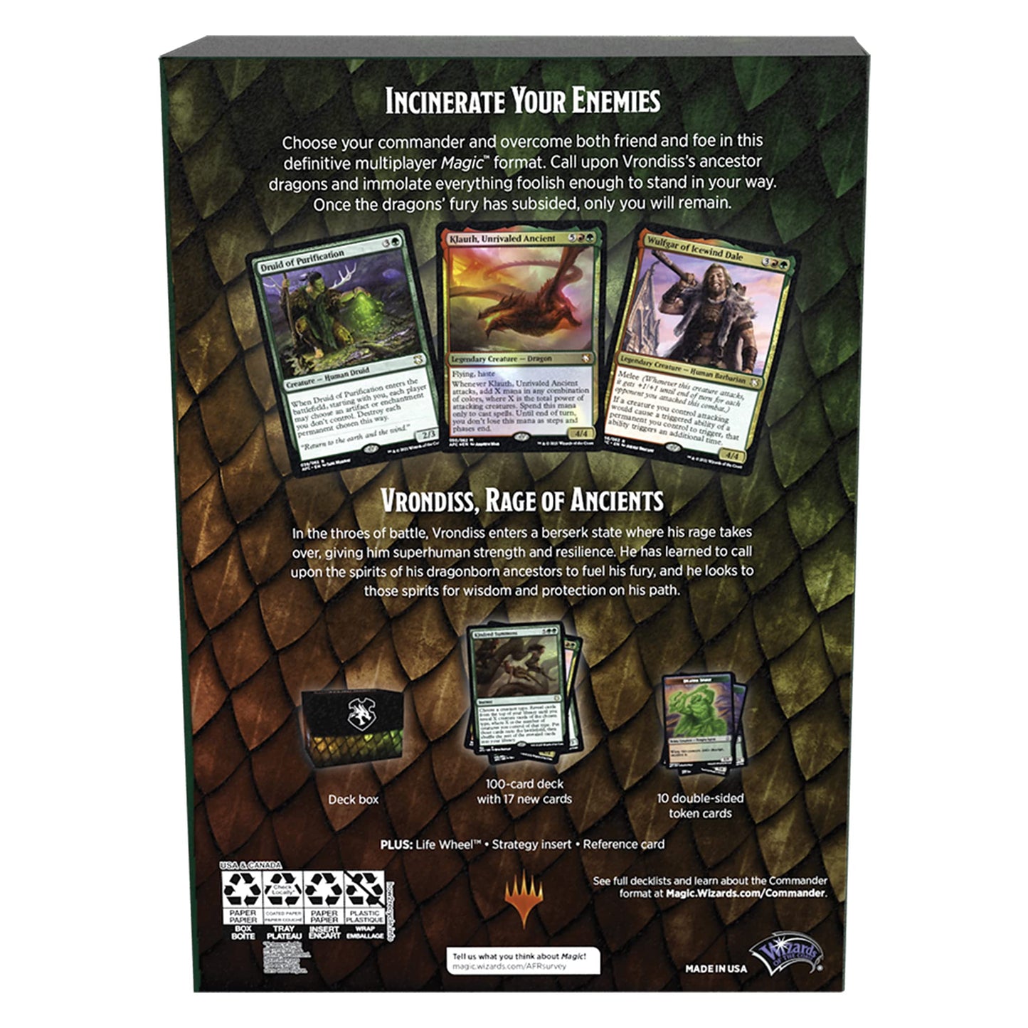 Magic: The Gathering Adventures in the Forgotten Realms Commander Deck – Draconic Rage (Red-Green)