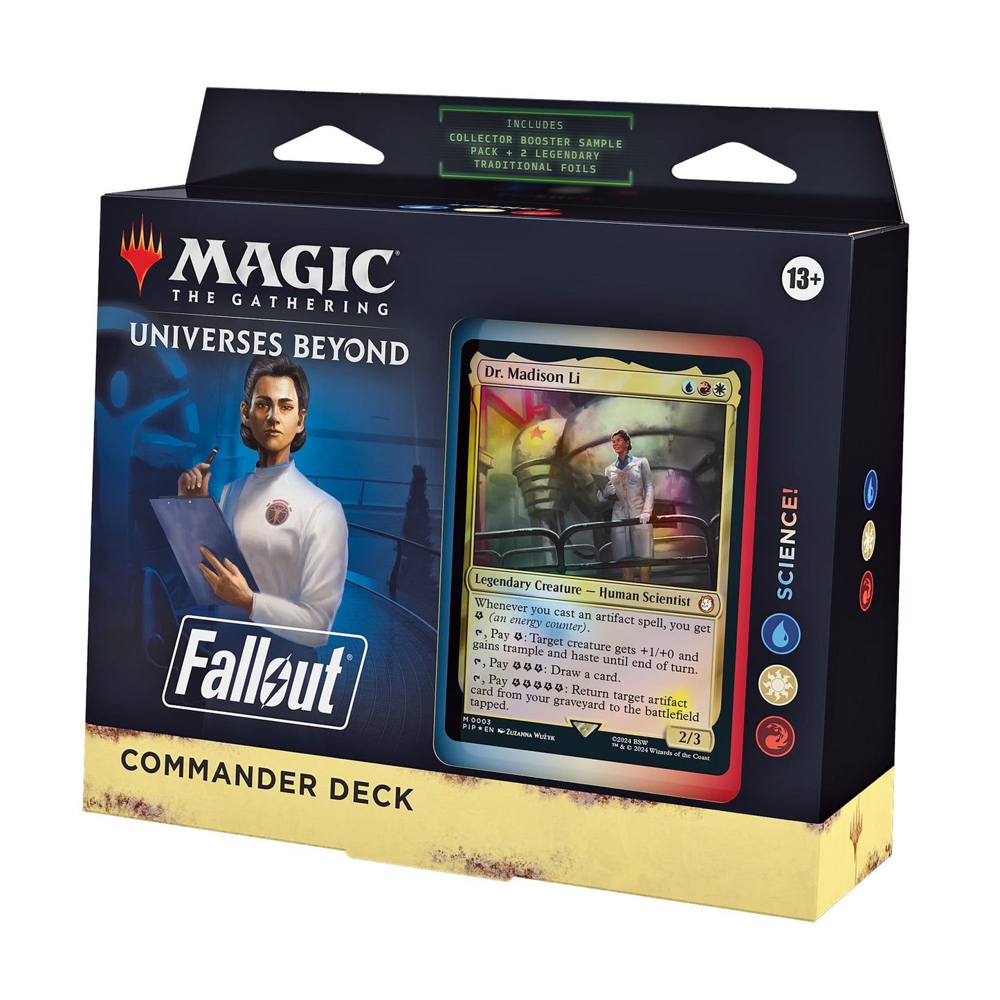 Magic: The Gathering Fallout Science! Commander Deck – 100 Cards, Booster Sample Pack & Accessories
