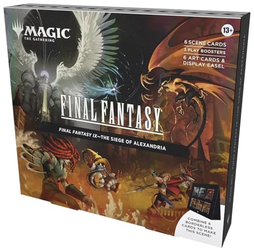 Magic: The Gathering Final Fantasy IX Scene Box – The Siege of Alexandria | 6 Foil Borderless Cards + 3 Play Boosters