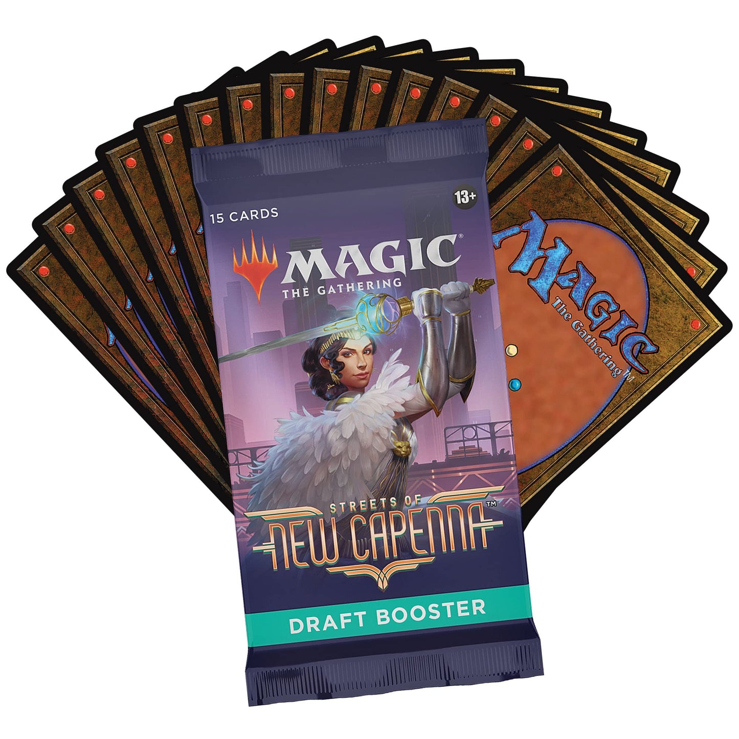 Magic: The Gathering Streets of New Capenna Draft Booster – 15 Cards per Pack