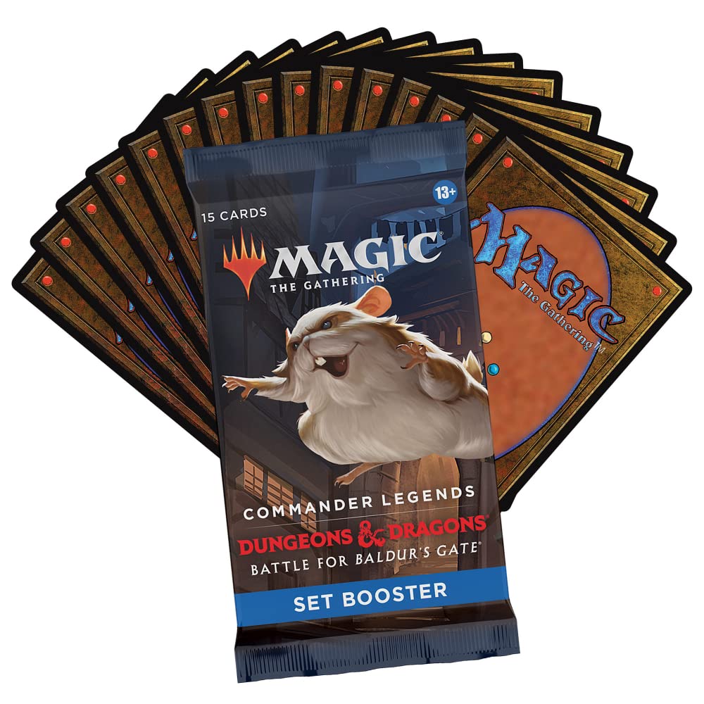 Magic: The Gathering Commander Legends: Battle for Baldur’s Gate Set Booster Box – 18 Packs (270 Cards)