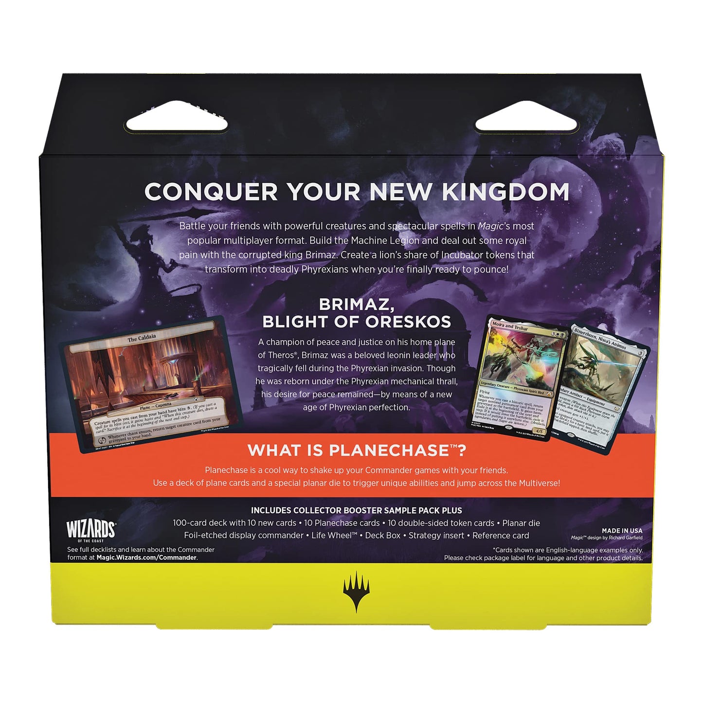 Magic: The Gathering Growing Threat Commander Deck – March of the Machine, 100 Cards + Accessories