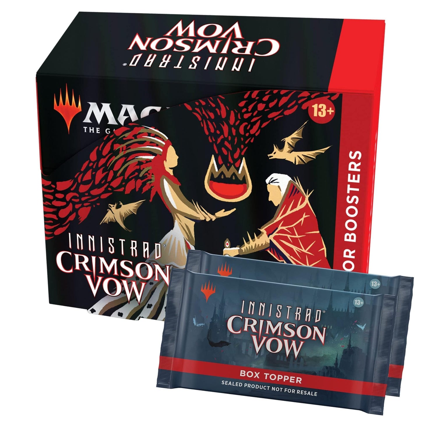 Magic: The Gathering Innistrad Crimson Vow Collector Booster Box – 12 Packs + Dracula Box Toppers (182 Cards)