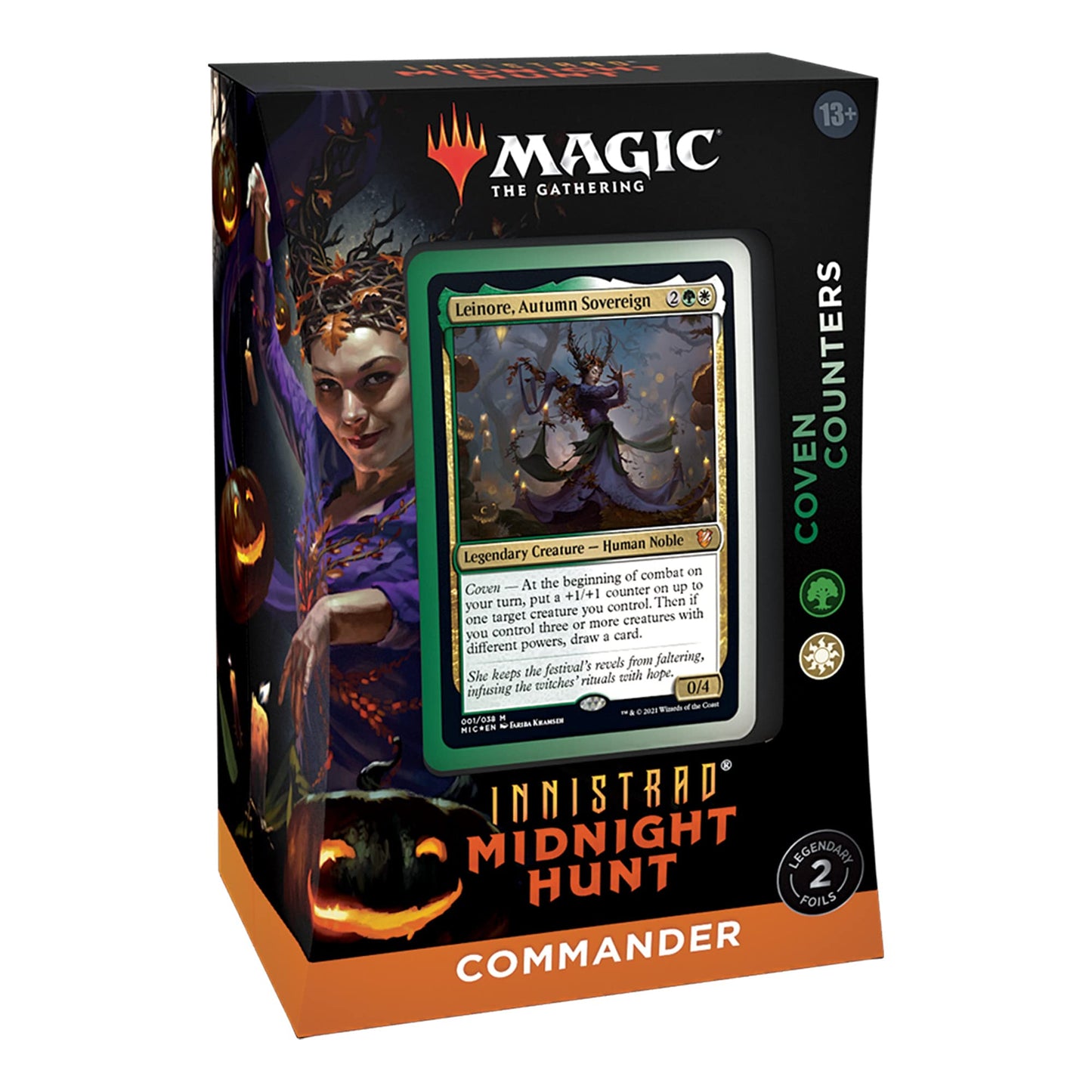 Magic: The Gathering Innistrad: Midnight Hunt Coven Counters Commander Deck – Green-White