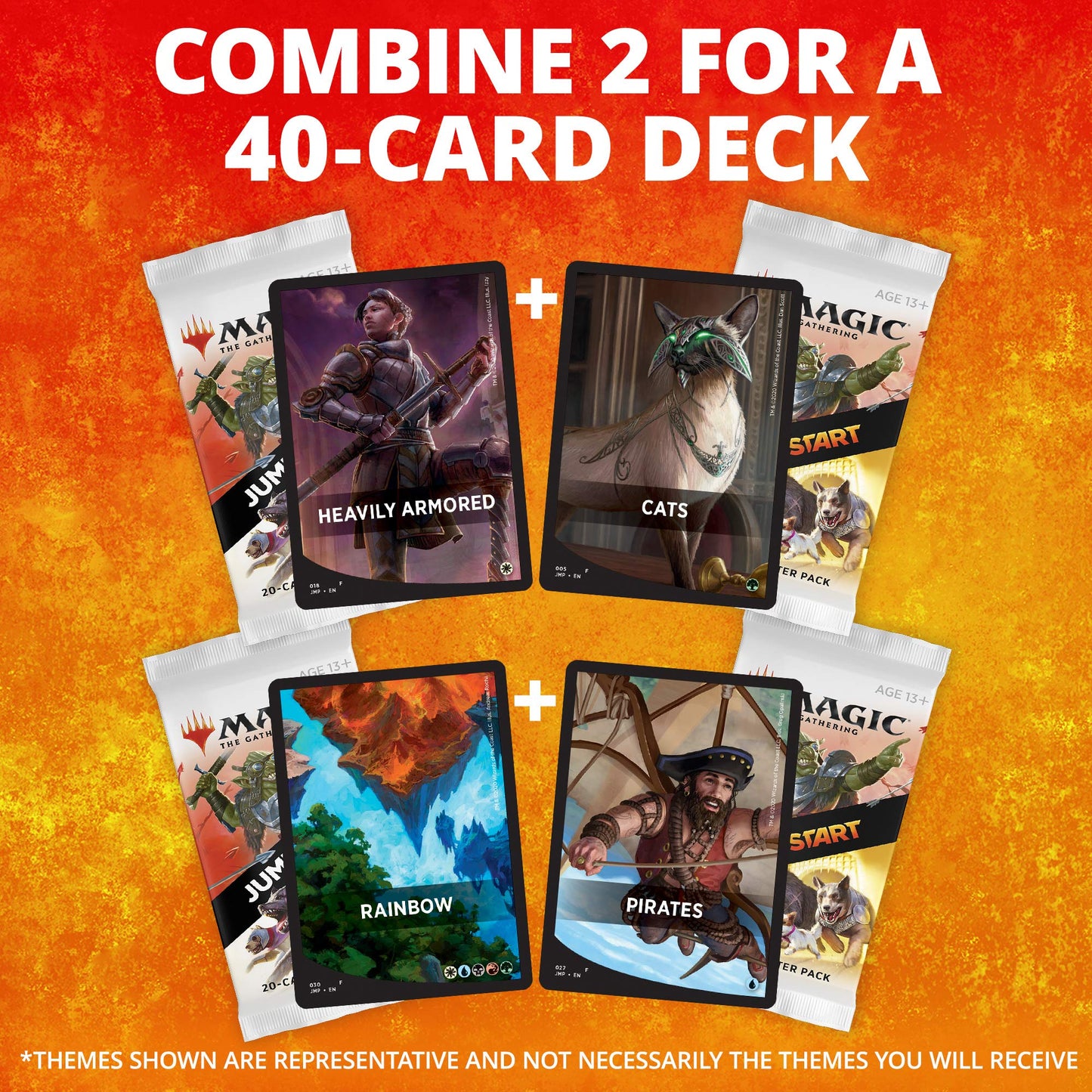 Jumpstart 2020 Booster Box | Magic: The Gathering – 24 Boosters, 40-Card Decks