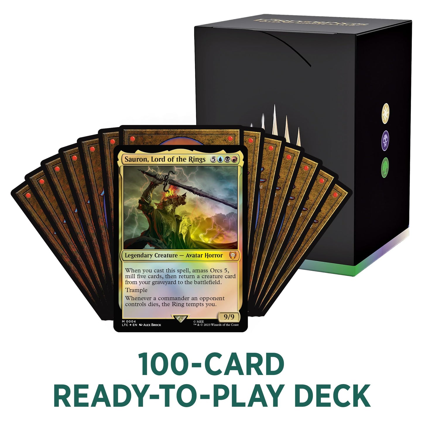 Magic: The Gathering The Lord of the Rings: Tales of Middle-earth – Hosts of Mordor Commander Deck + Collector Booster Sample Pack