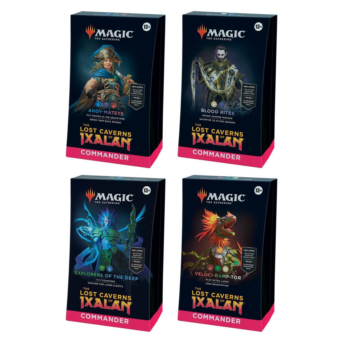 Magic: The Gathering The Lost Caverns of Ixalan Commander Deck Bundle – Includes All 4 Decks
