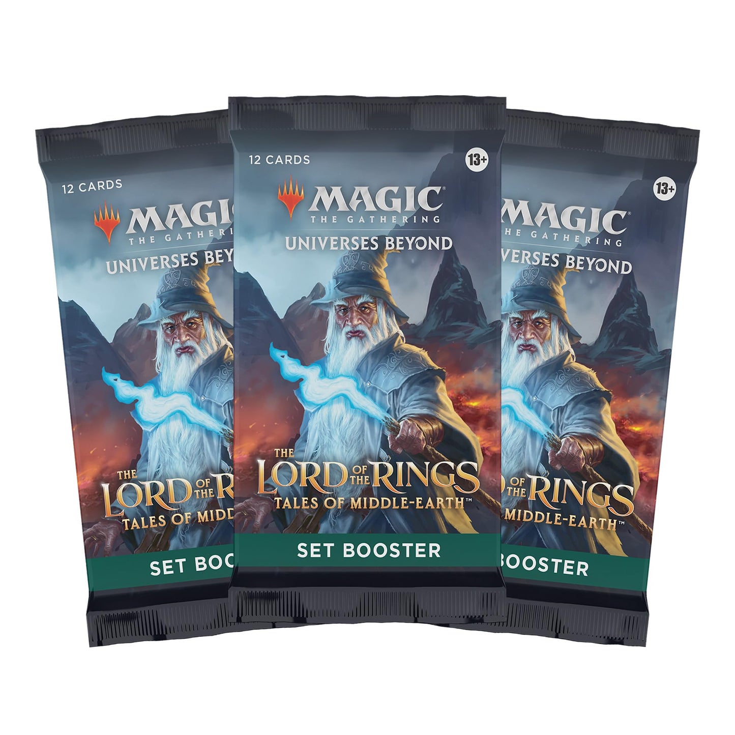 Magic: The Gathering The Lord of the Rings Tales of Middle-earth Gandalf in Pelennor Fields Scene Box – 6 Scene Cards & Display Easel