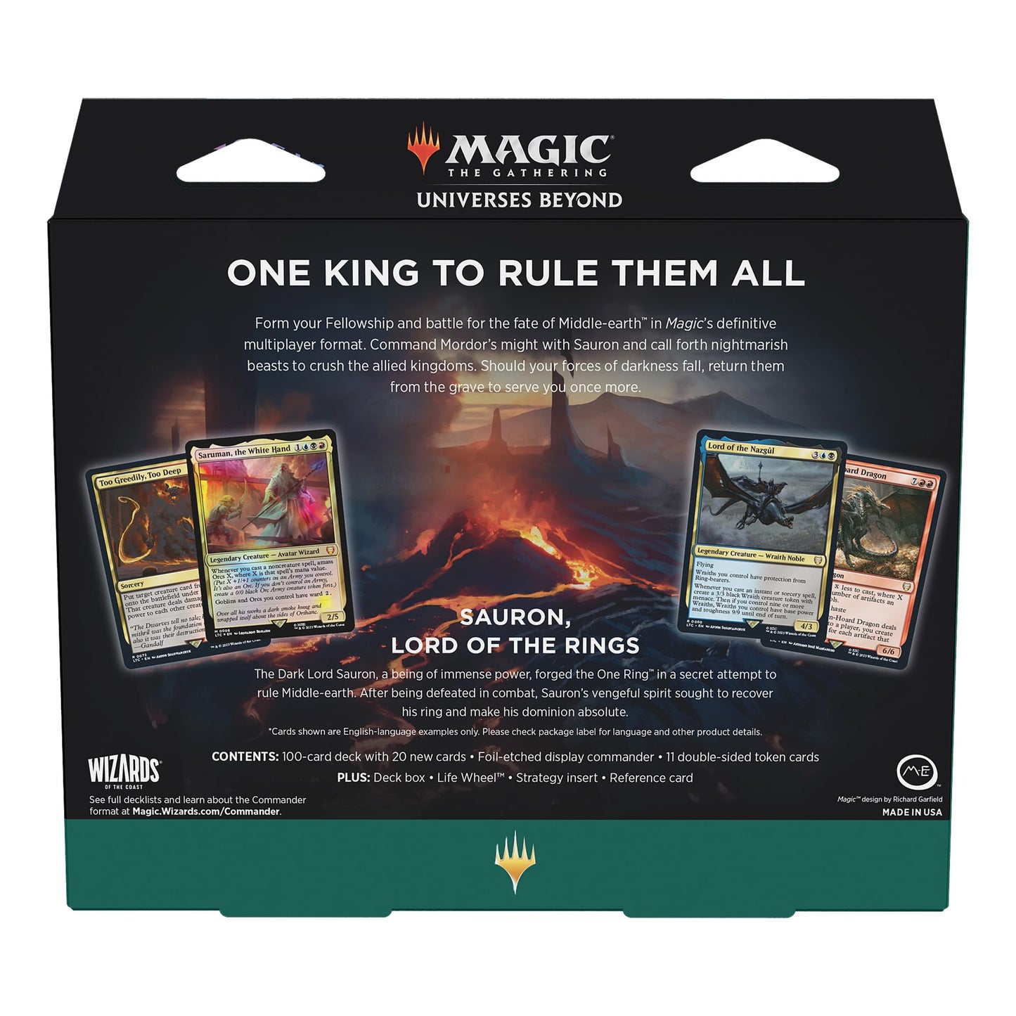 Magic: The Gathering The Lord of the Rings: Tales of Middle-earth – Hosts of Mordor Commander Deck + Collector Booster Sample Pack
