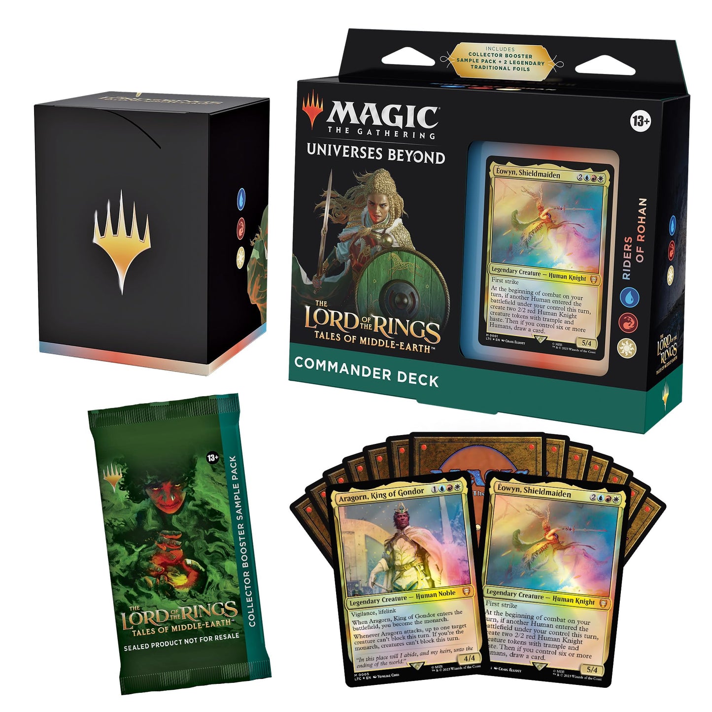 Magic: The Gathering Tales of Middle-Earth — Riders of Rohan Commander Deck + Collector Booster Sample Pack