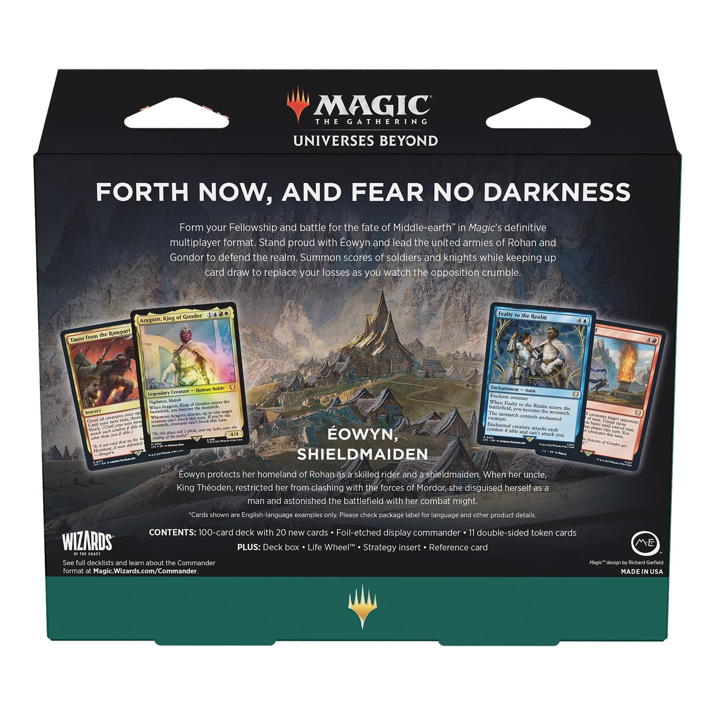Magic: The Gathering Tales of Middle-Earth — Riders of Rohan Commander Deck + Collector Booster Sample Pack