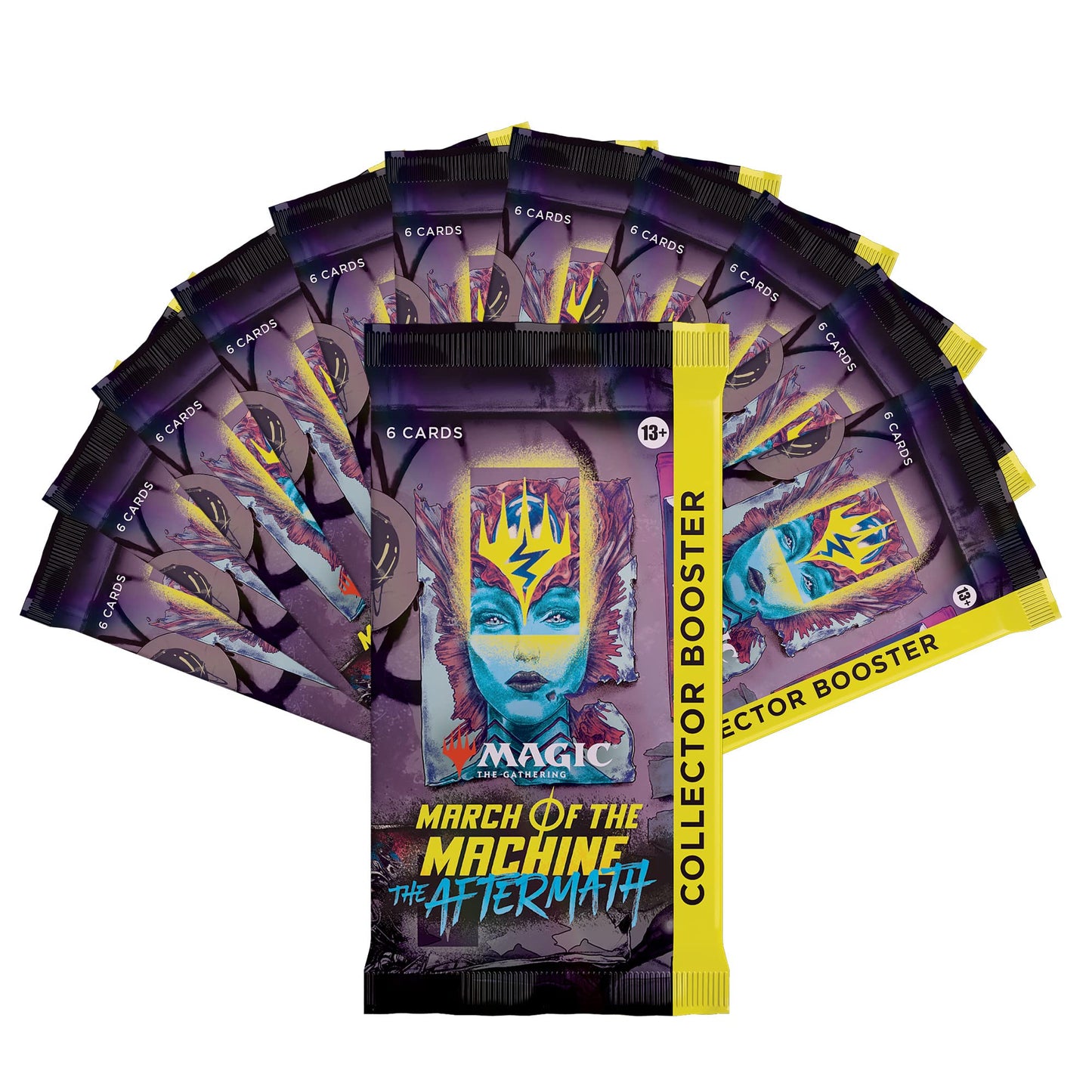 Magic: The Gathering March of the Machine — The Aftermath Collector Booster Box (12 Packs, 72 MTG Cards)