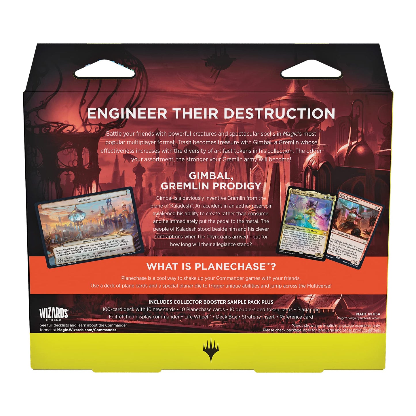 Magic: The Gathering March of the Machine Commander Deck — Tinker Time (100-Card Deck, Planechase, and Collector Booster Pack)