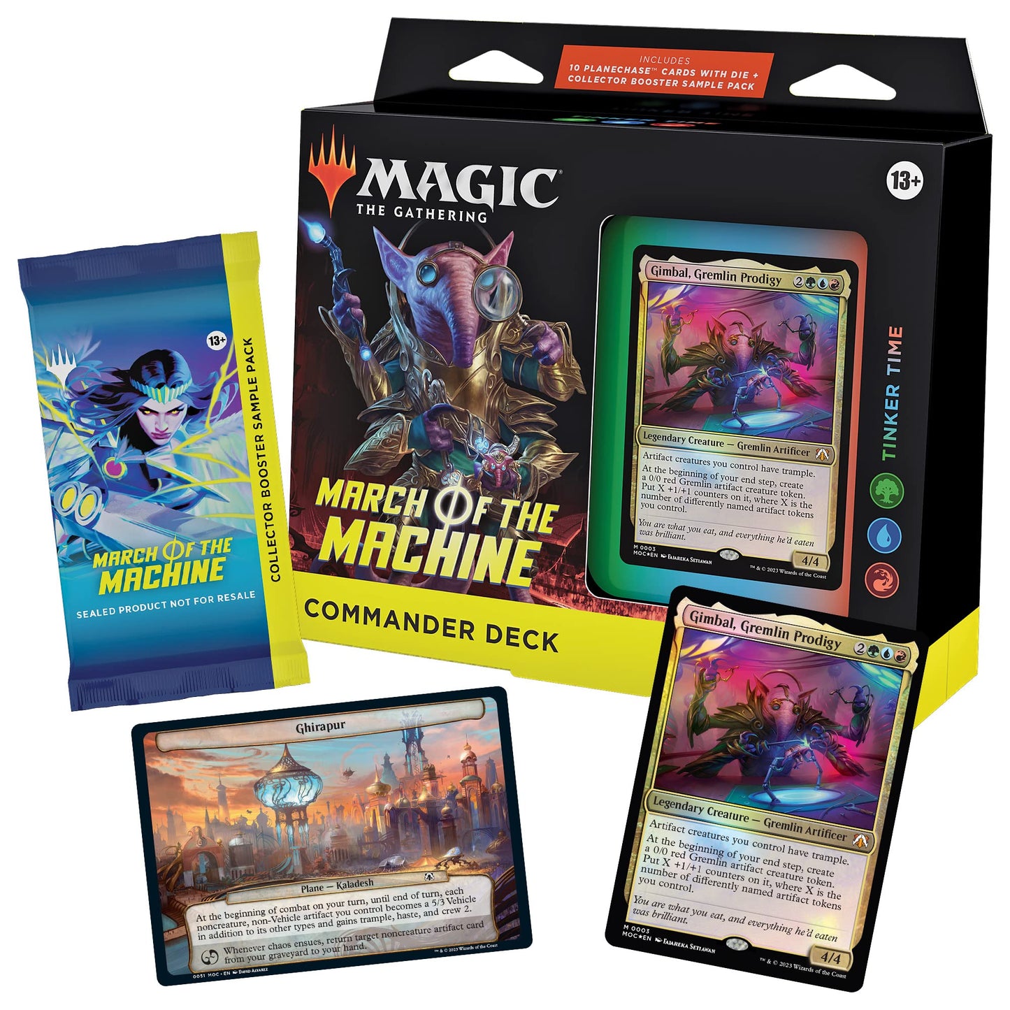 Magic: The Gathering March of the Machine Commander Deck — Tinker Time (100-Card Deck, Planechase, and Collector Booster Pack)