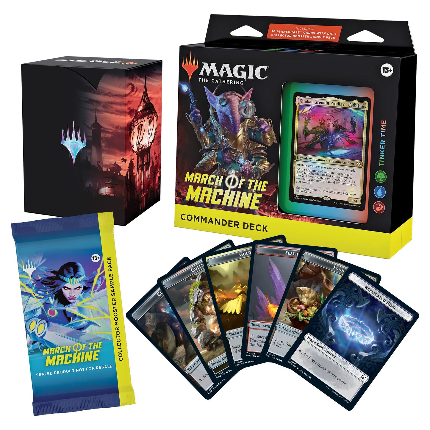 Magic: The Gathering March of the Machine Commander Deck — Tinker Time (100-Card Deck, Planechase, and Collector Booster Pack)