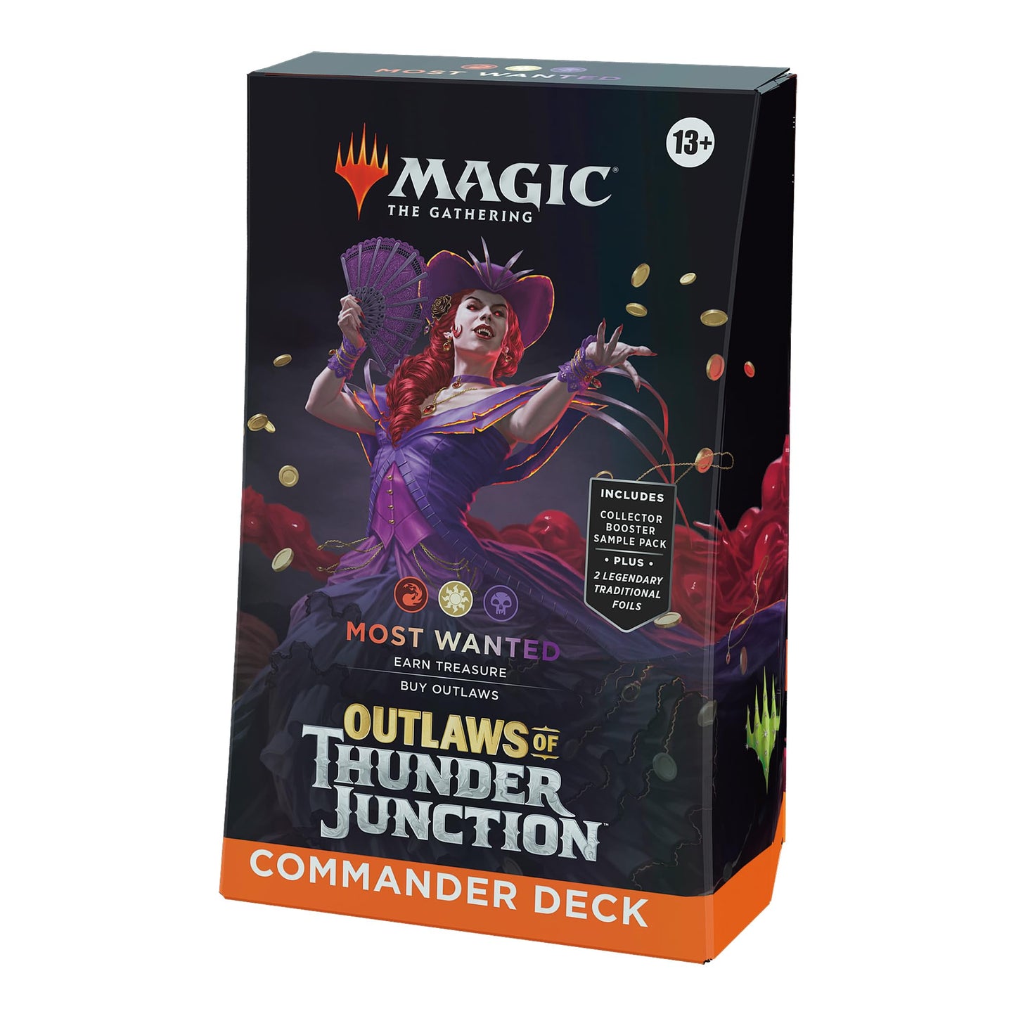 Magic: The Gathering Outlaws of Thunder Junction Most Wanted Commander Deck – 100-Card Ready-to-Play Set