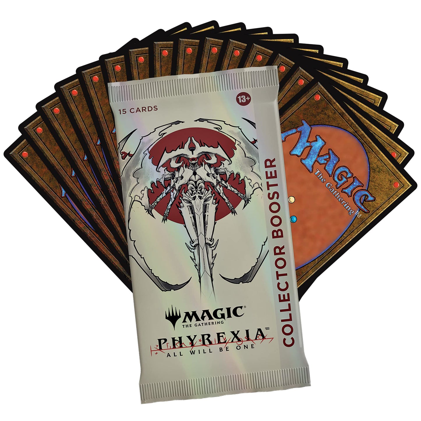 Magic: The Gathering Phyrexia Collector Booster | 15 MTG Cards, Borderless & Foil