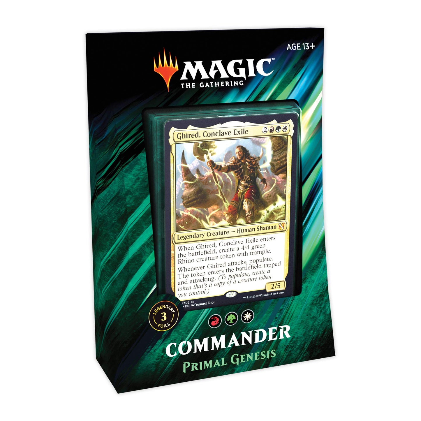 Magic: The Gathering Commander 2019 Primal Genesis Deck – 100-Card Ready-to-Play with 3 Foil Commanders