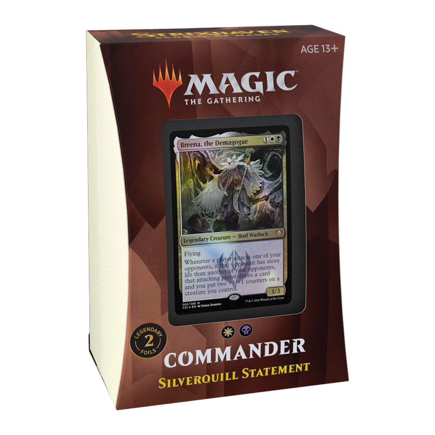 Magic: The Gathering Strixhaven Commander Deck – Silverquill Statement (Black-White)