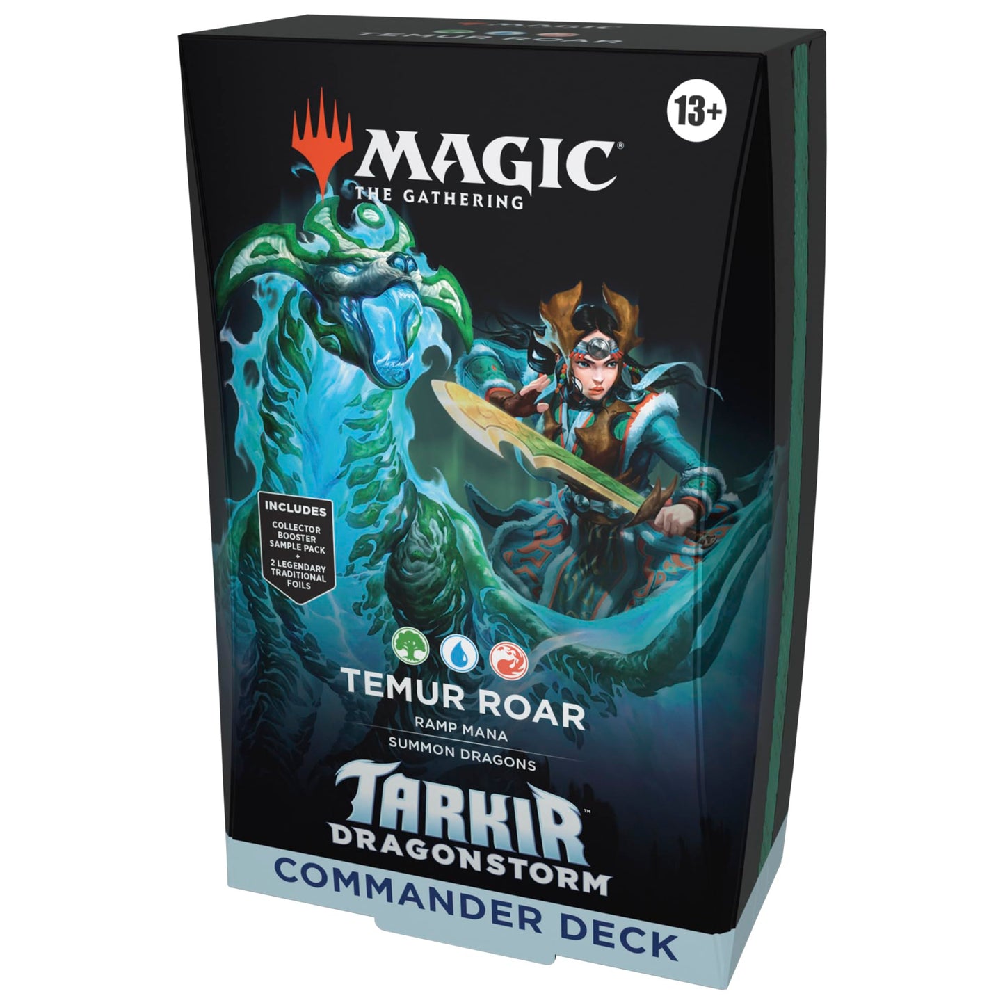 Magic: The Gathering Tarkir: Dragonstorm Commander Deck — Temur Roar (Temur Ramp & Dragons)