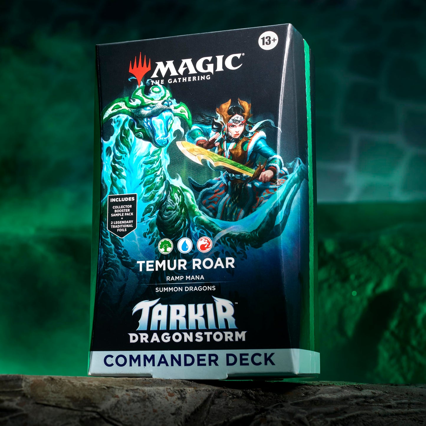 Magic: The Gathering Tarkir: Dragonstorm Commander Deck — Temur Roar (Temur Ramp & Dragons)