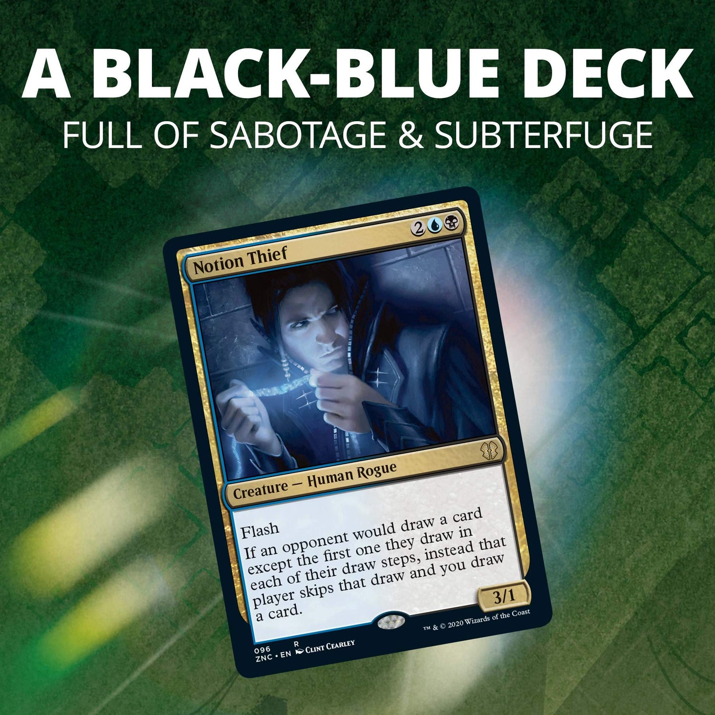 Magic: The Gathering Zendikar Rising Commander Deck – Sneak Attack Blue-Black