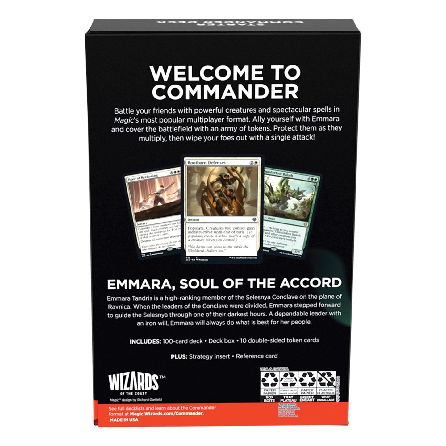 Magic: The Gathering Token Triumph Starter Commander Deck – Green-White | Ready-to-Play for Beginners