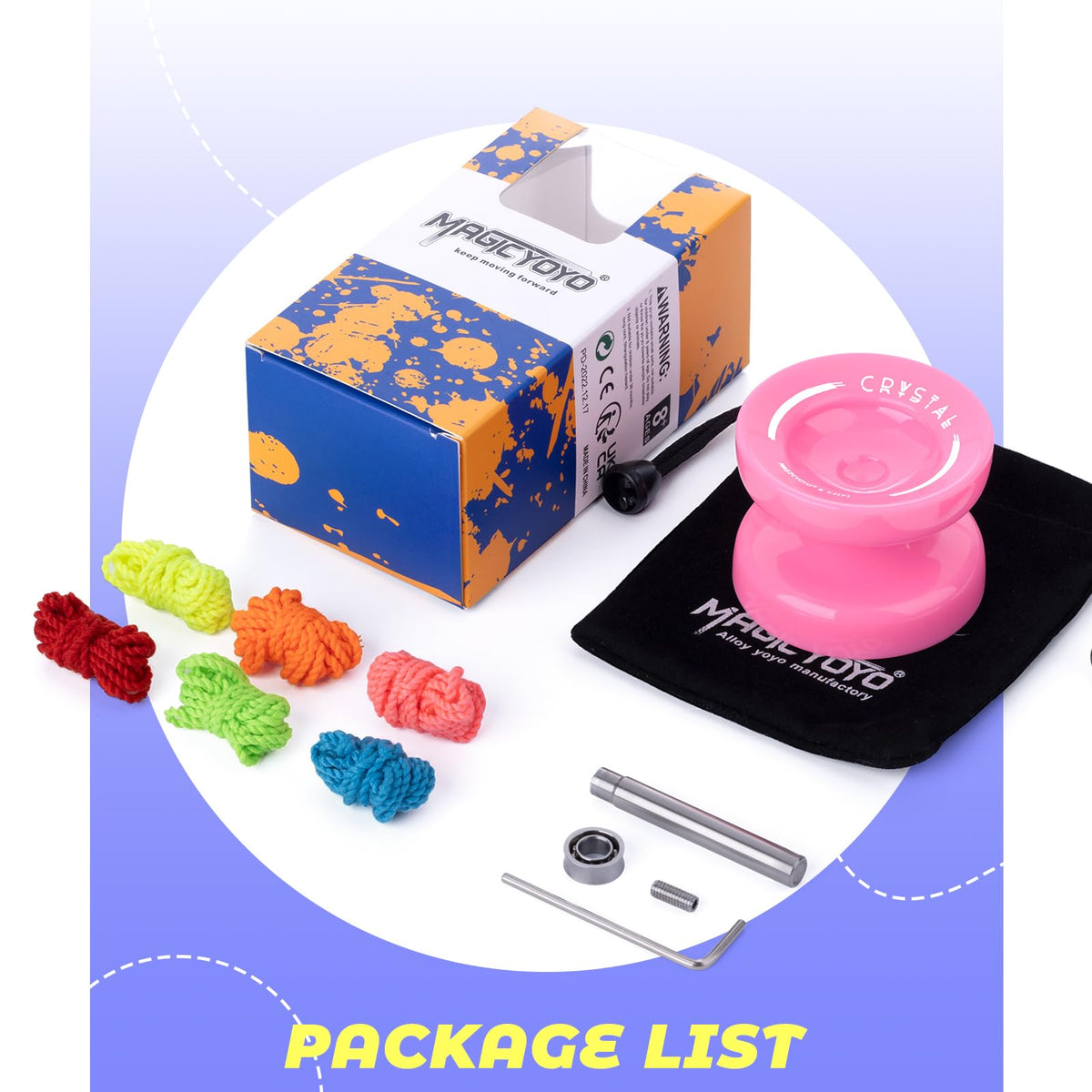 MAGICYOYO K2 Plus Crystal Responsive Yo-Yo for Kids - Pink