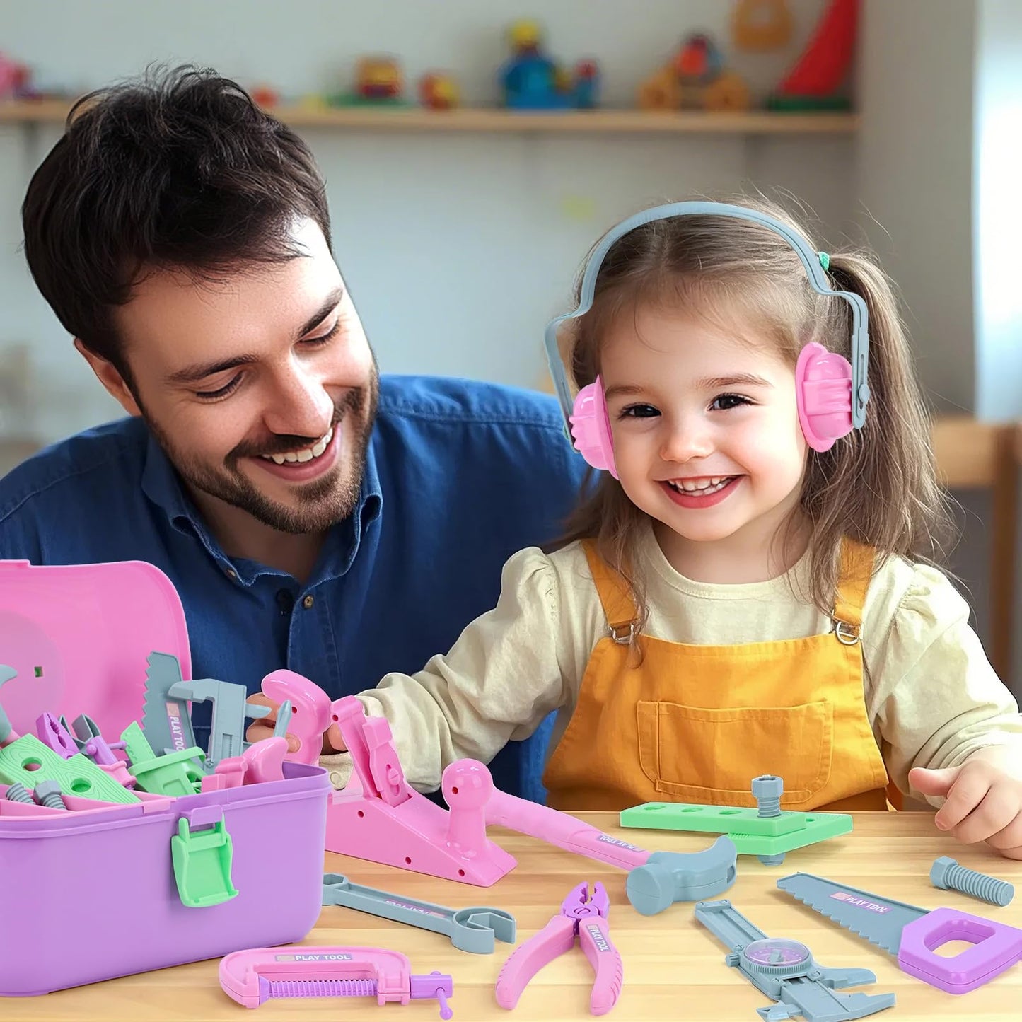 Magic4U Kids Tool Set – 31-Piece Pretend Play Construction Kit for Ages 3-7
