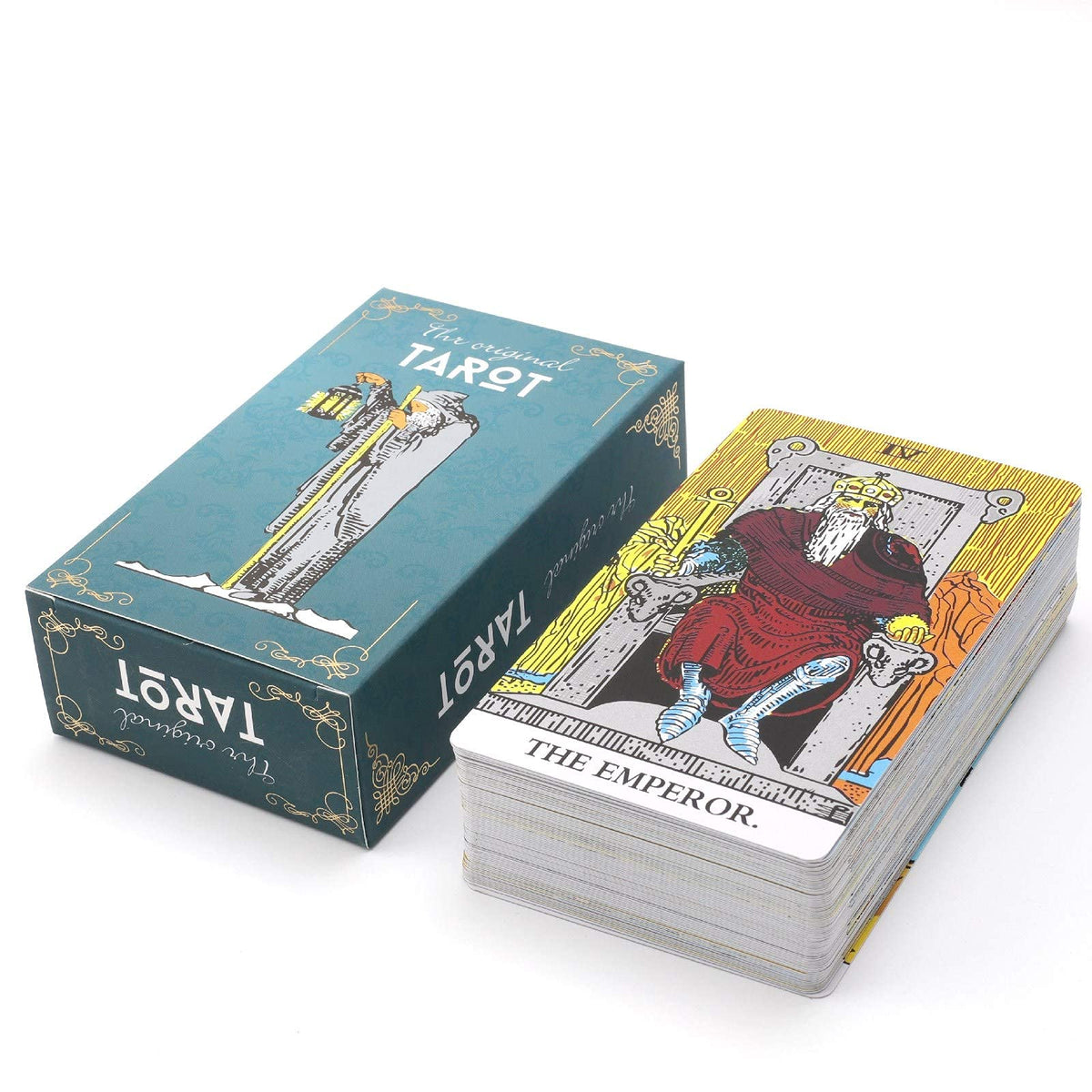 MagicSeer Tarot Cards – 78-Pc Borderless Deck, Premium Ink, Velvet Bag