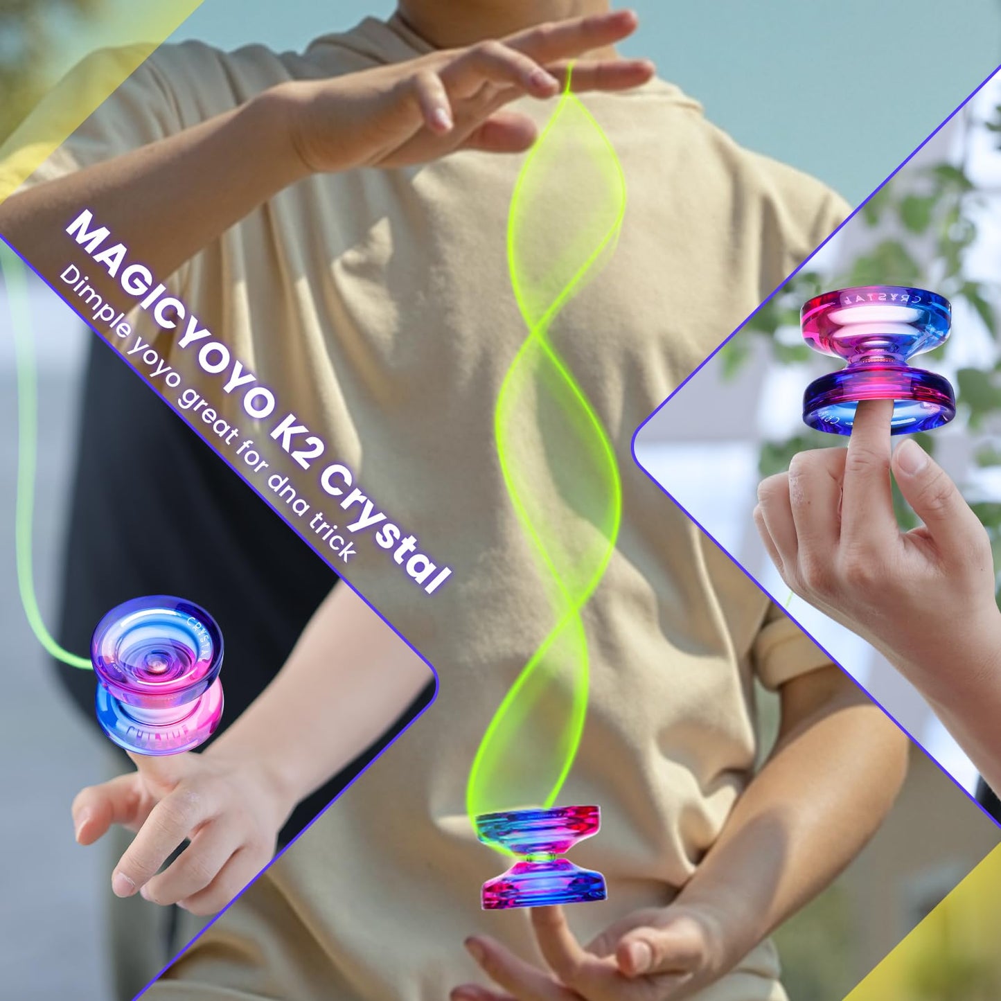 MAGICYOYO V3 & K2 Yoyo Pack – Metal & Plastic Responsive Yoyos for All Skill Levels
