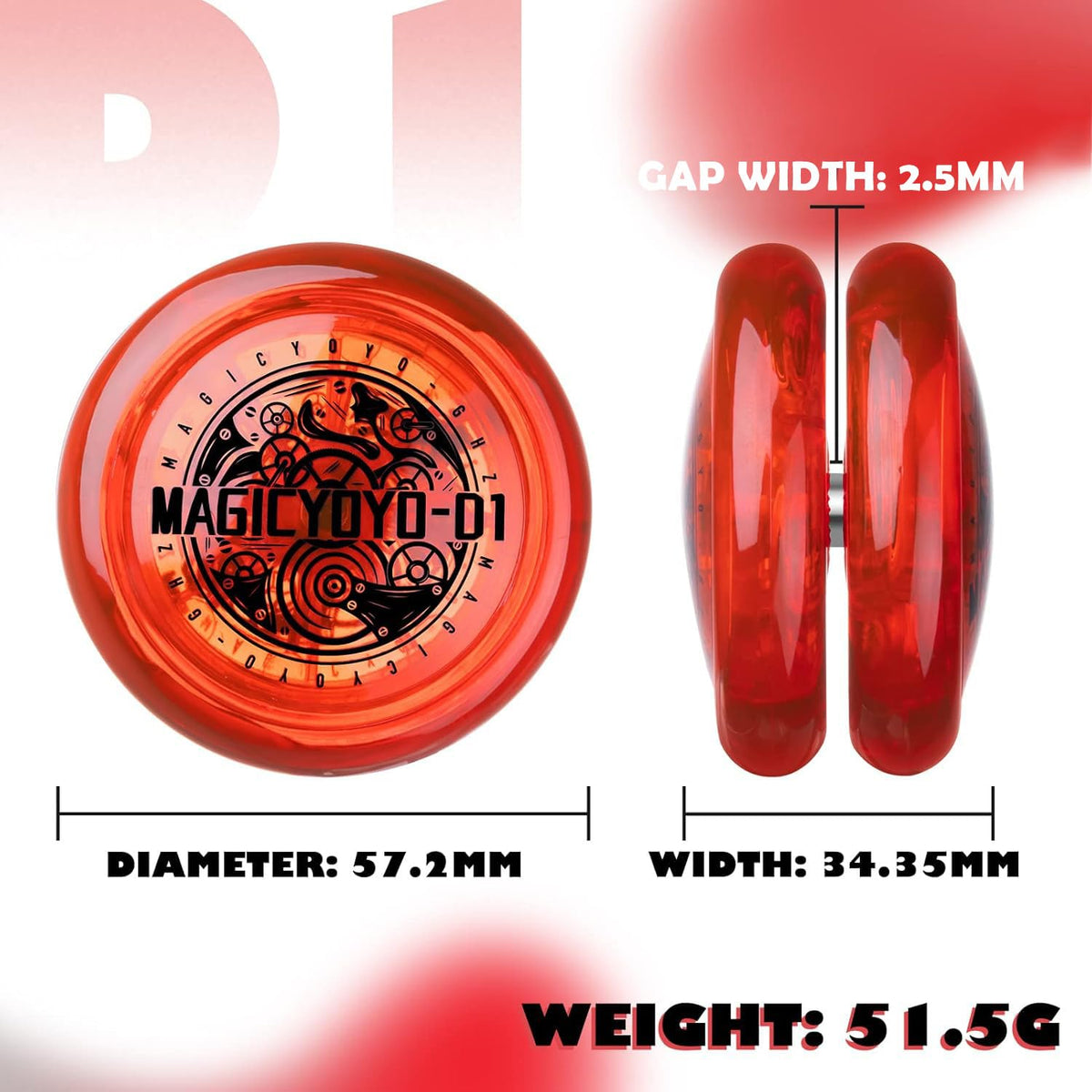 MAGICYOYO D1 Looping Yo-Yo for Kids – Beginner 2A, Easy Return