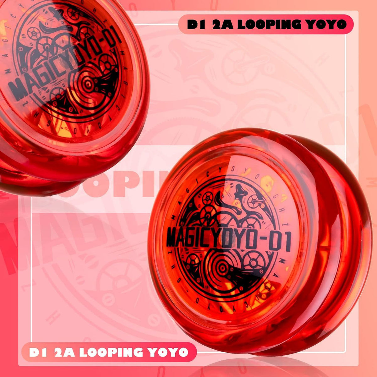 MAGICYOYO D1 Looping Yo-Yo for Kids – Beginner 2A, Easy Return