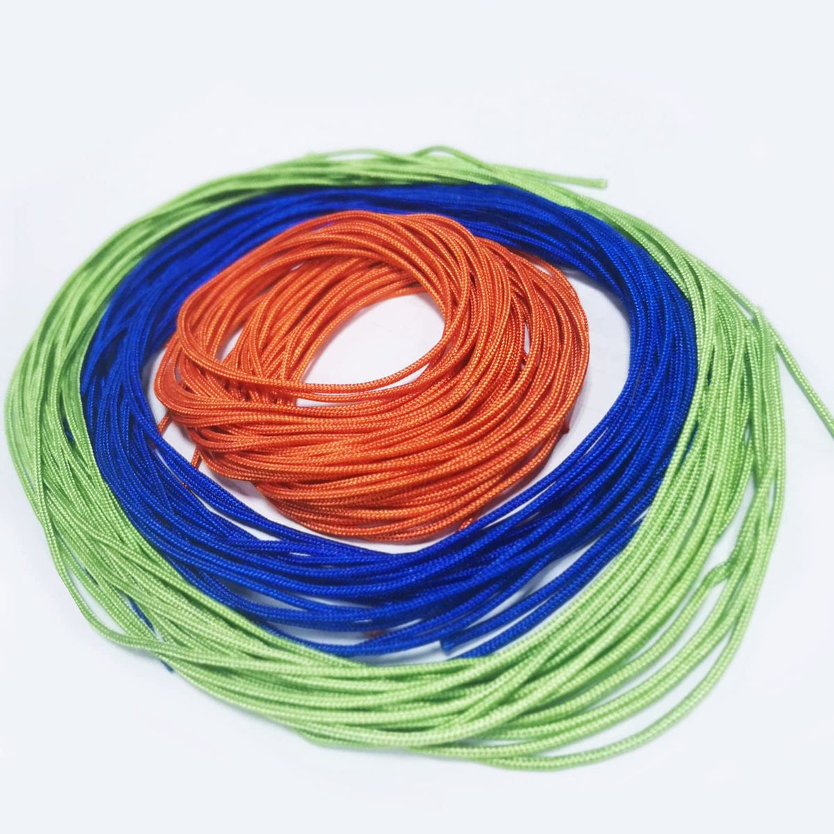 MAGICYOYO 12-Pack Diabolo Strings – 1.5m Pro Braided Nylon for Chinese Yoyos (Blue/Green/Orange)