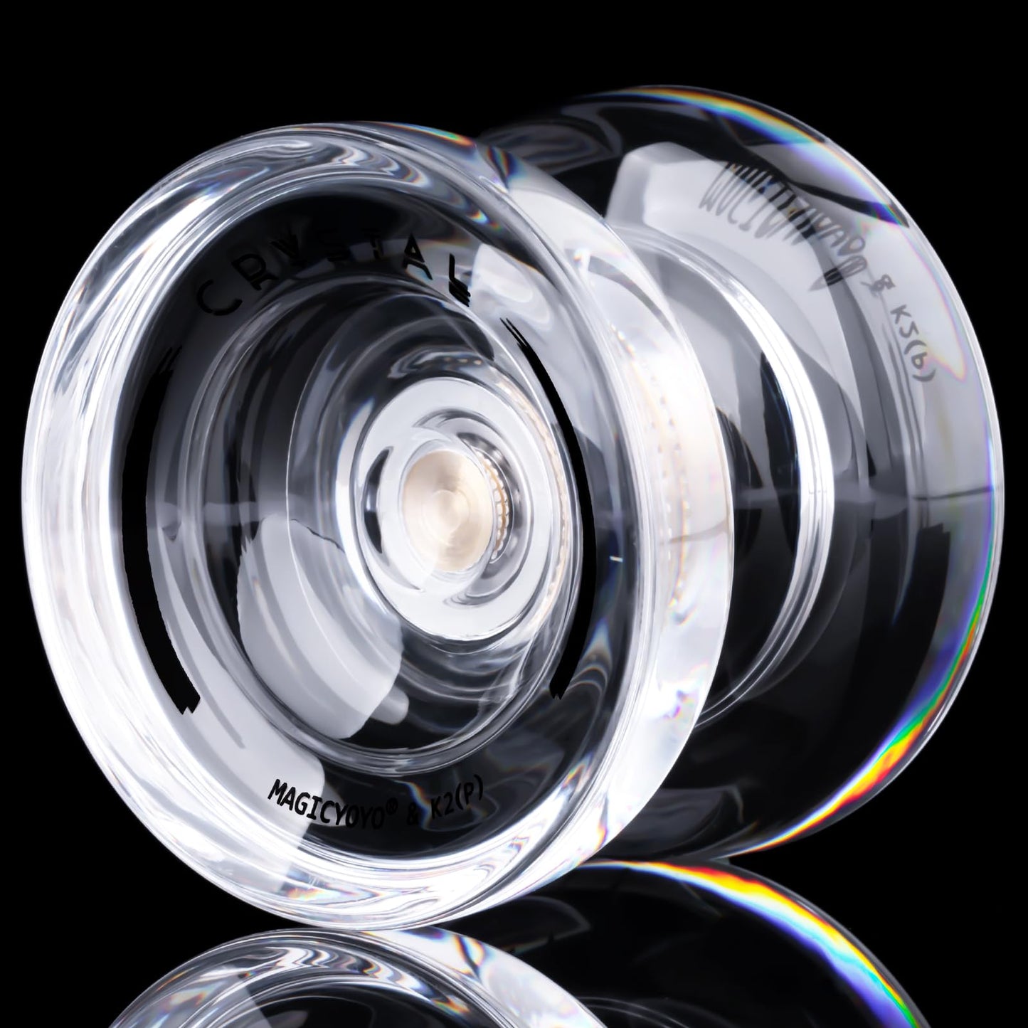 MAGICYOYO K2 Crystal 2-Pack: Dual-Function Responsive & Unresponsive Yo-Yos + Tools