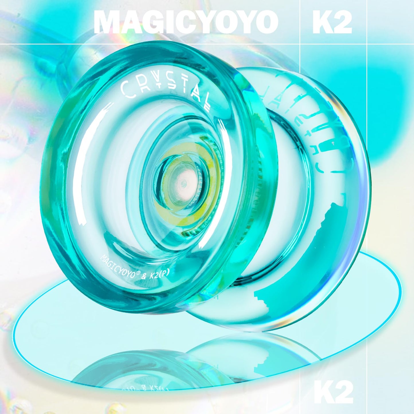 MAGICYOYO 3 Pack K2 Crystal – Dual Function Yoyos for Beginners to Pros + Replacement Kit
