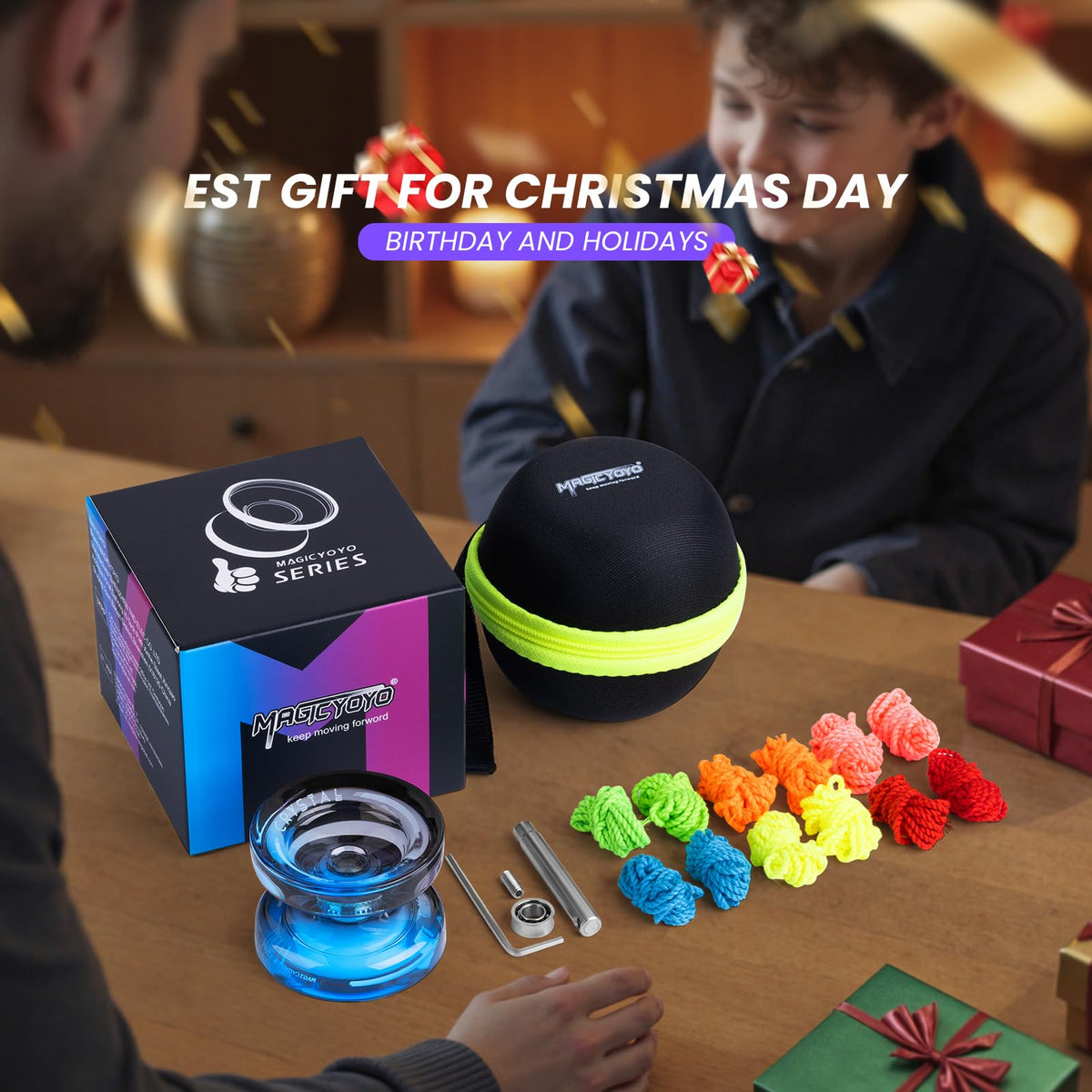 MAGICYOYO K2 Crystal Yoyo for Kids 8-12 — Beginner Friendly Dual-Function