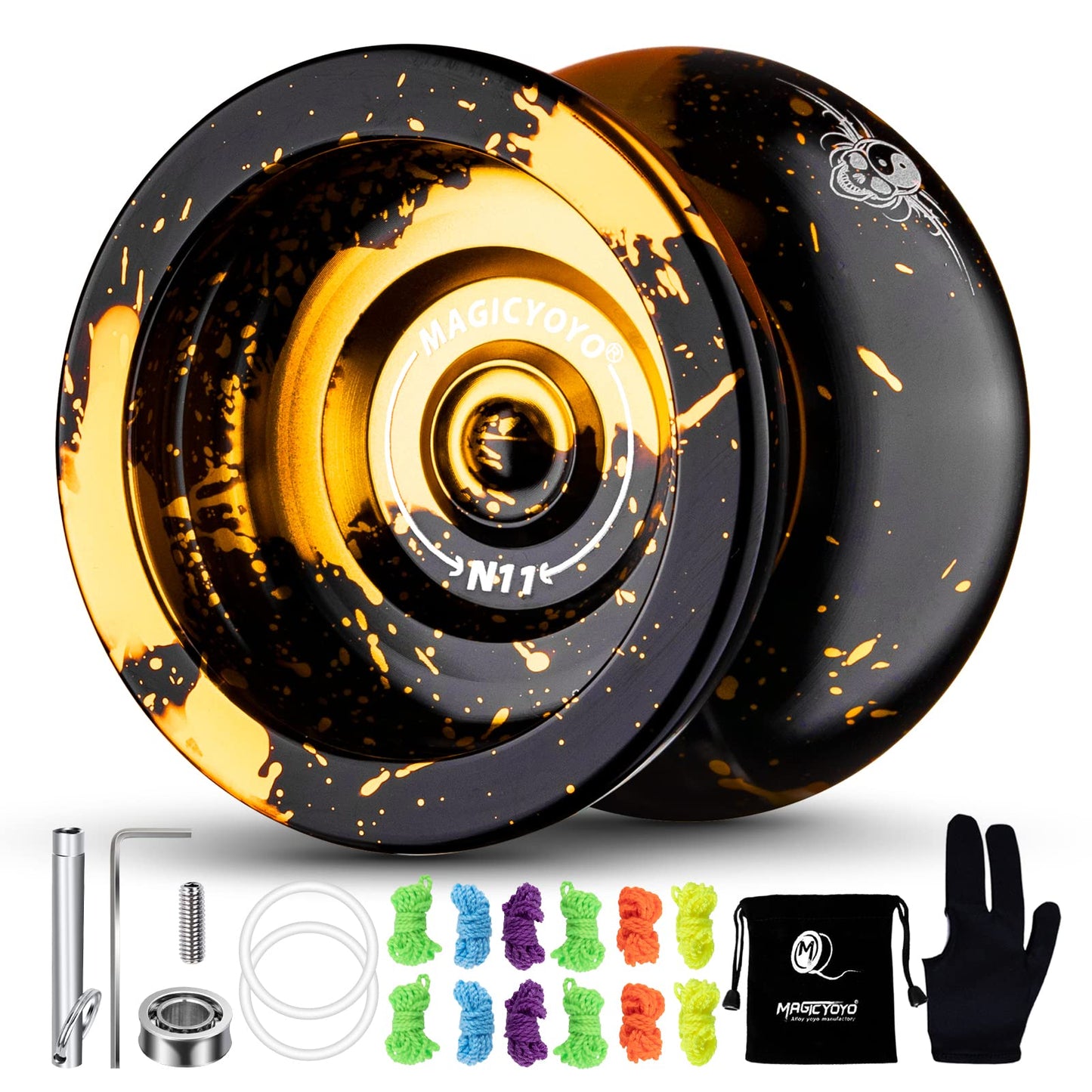 MAGICYOYO N11 Dual Function Yoyo – Responsive for Beginners + Unresponsive Kit