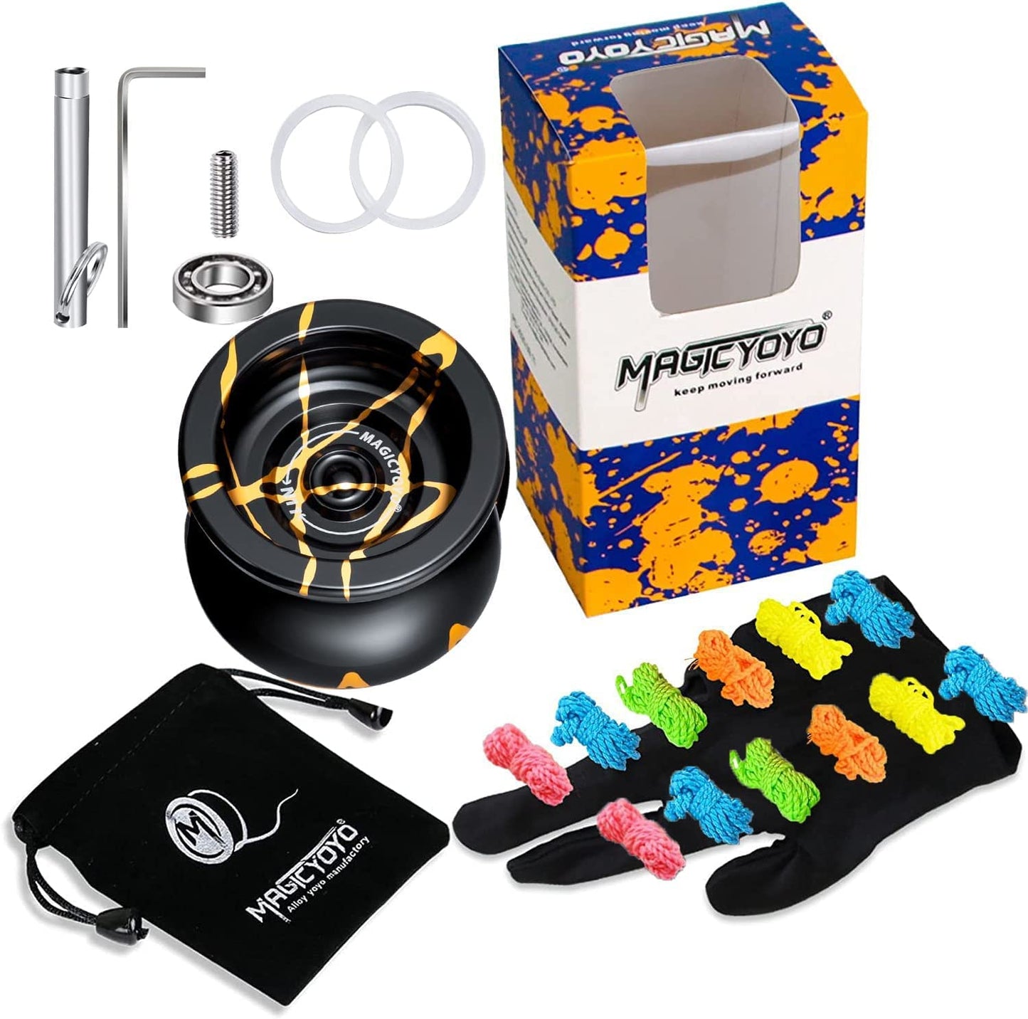 MAGICYOYO N11 Professional Unresponsive Yoyo | Dual-Weight Alloy Trick YoYo Kit