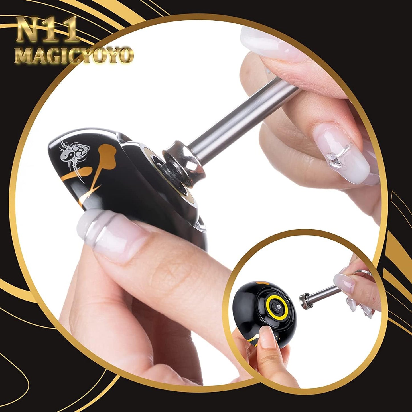 MAGICYOYO N11 Professional Unresponsive Yoyo | Dual-Weight Alloy Trick YoYo Kit